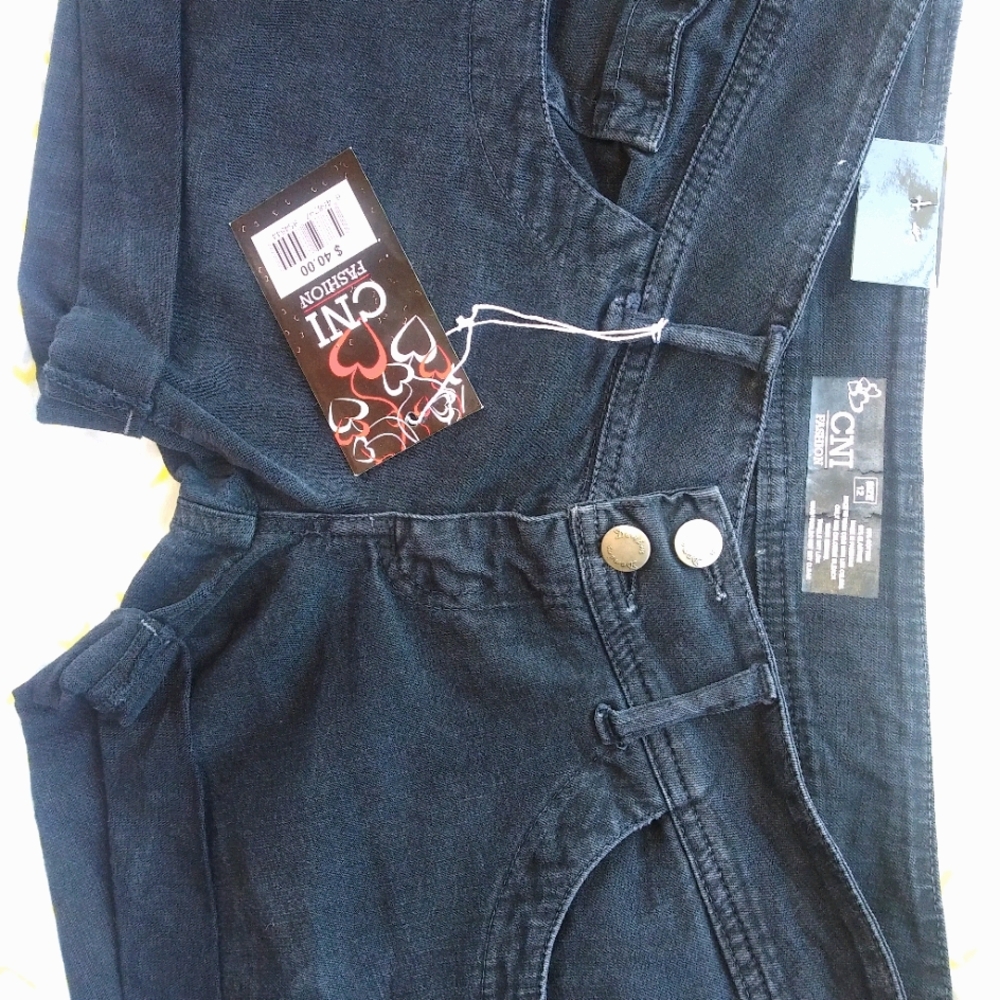 Black Denim Shorts
